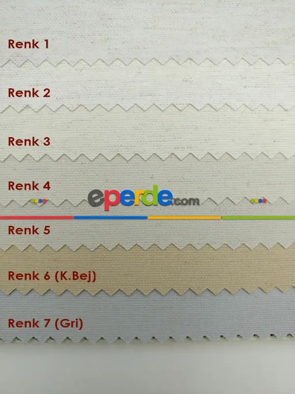 Salon Stor Perde - Keten Stor Perde - 7 Farklı Renk- Gri-Füme-Antrasit