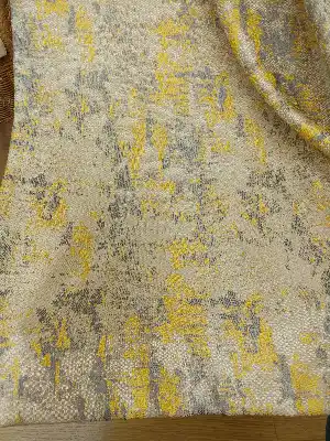 Sarı Bej Jakar Fon Perde (150)- Sarı