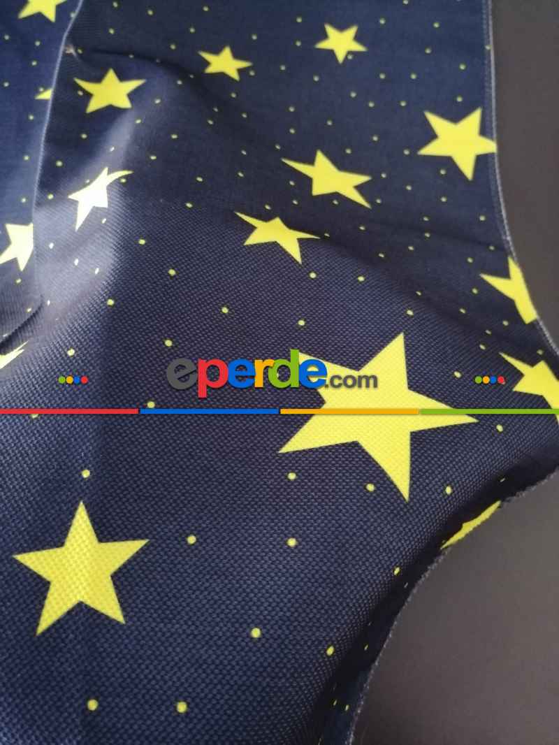 Milano Çocuk Odası Yıldız Pano Fon - Mavi 50cm X 1cm 