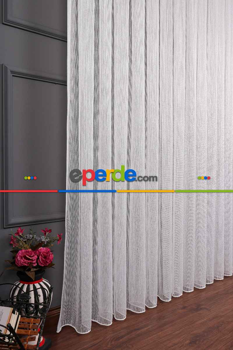 Çelik Armür Düz Tül Perde Akdz 994