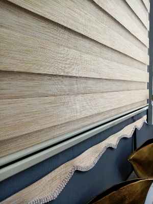 Bambu Zebra 2022 Sezonu Saman Sarısı Renk A Kalite Bambu Zebra Perde- Sarı