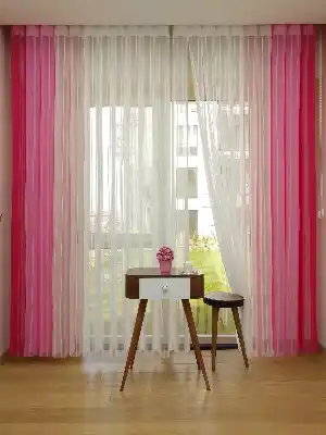 1. Kalite Çizgili Tül Dikey Zebra Perde - Ft-20 Fuşya , Ft-19 Pembe ,ft-05 Pudra , Ft-02 Ekru- Pembe-krem Açık-fuşya