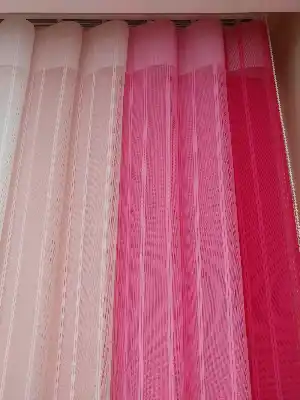 1. Kalite Çizgili Tül Dikey Zebra Perde - Ft-20 Fuşya , Ft-19 Pembe ,ft-05 Pudra , Ft-02 Ekru- Pembe-krem Açık-fuşya