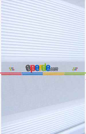 Zebra Perde Micro Pliseli Beyaz- Beyaz