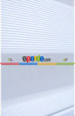 Zebra Perde Micro Pliseli Beyaz- Beyaz