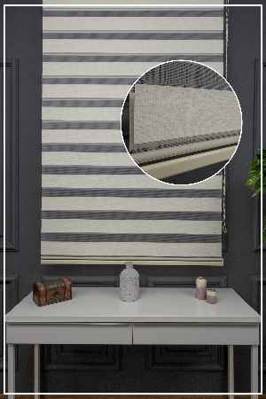 Zebra Perde - Düz Zebra Perde Kalın Dokulu