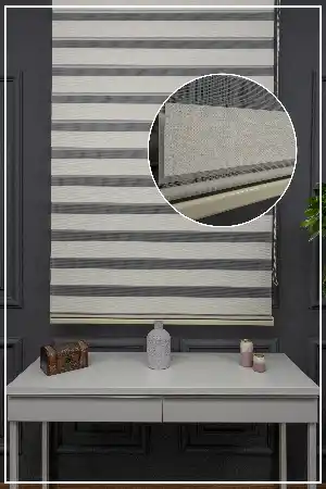 Zebra Perde - Düz Zebra Perde Kalın Dokulu