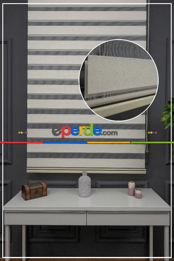 Zebra Perde - Düz Zebra Perde Kalın Dokulu