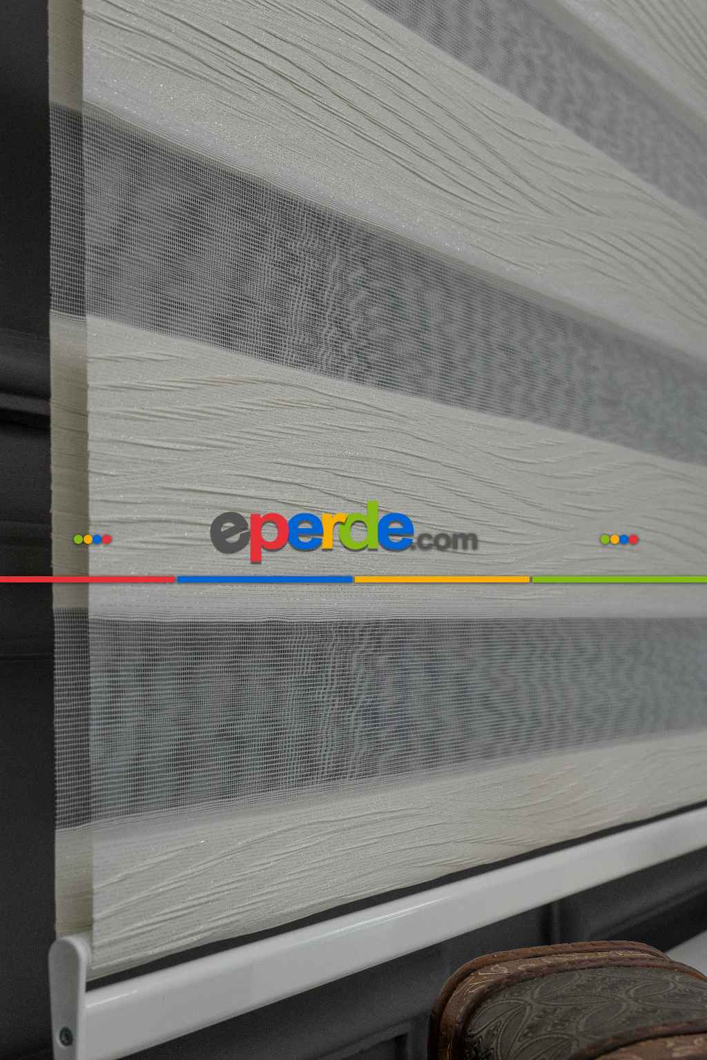 Zebra Perde -simli Kırık Pileli Zebra Perde