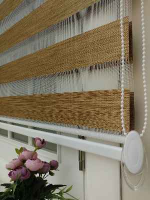 #üreticifirma %40 İndirimli Lüx Bambu Zebra Perde Ahşap Görünümlü