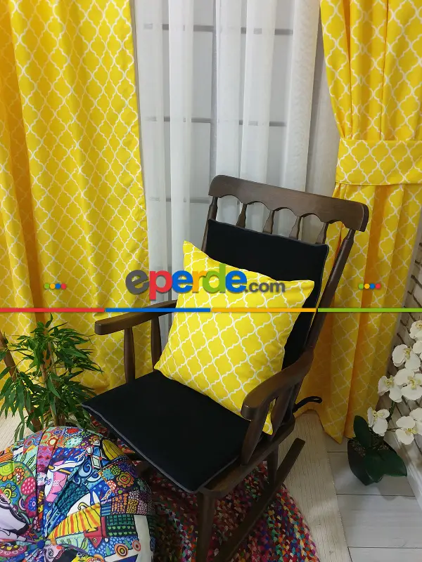 Ottoman Desenli Fon Perde Evm1929 Kumaşı Kalındır Duck Bezi Değildir