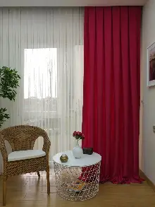 Soft Fuşya Fon Perde Geniş En (285)- Fuşya