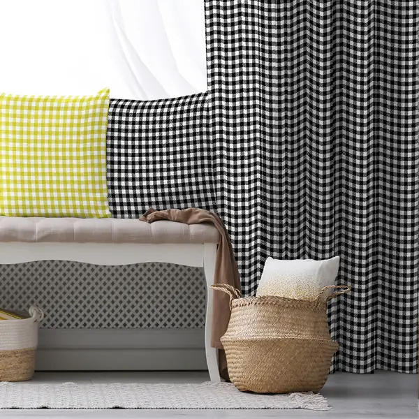 Salon Fon Perde Evim1619-1 Kumaşı Kalındır Duck Bezi Değildir- Mavi-beyaz