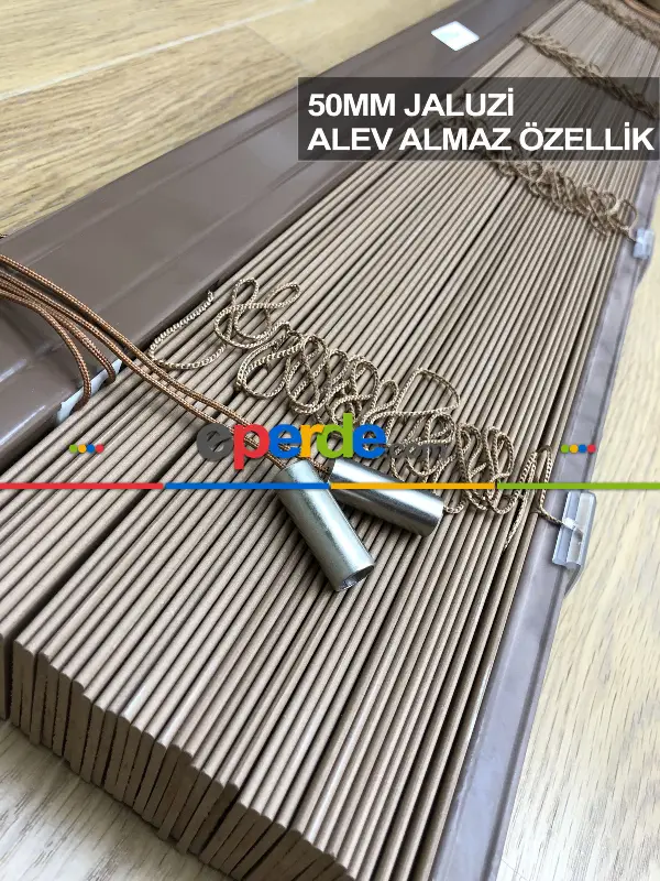 Mutfak Ahşap Jaluzi Perde- Ceviz