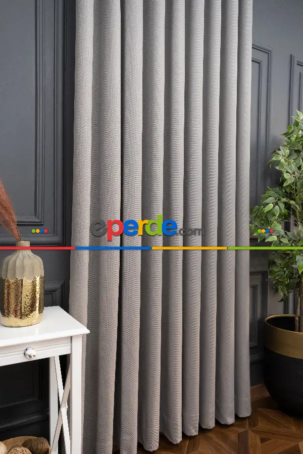 Salon - 2023 Trend Sade Ve Işıltılı Fon Perde