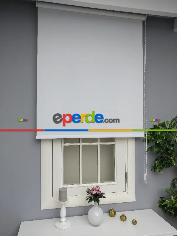 Beyaz Leke Tutmaz Yüksek Kalite Düz Stor Perde Perlehome