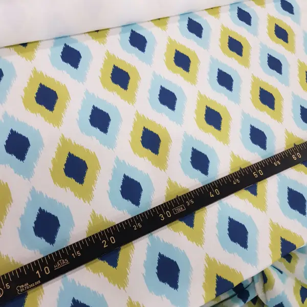 Salon Fon - İkat Desenli Fon Perde Evm1503-3 Kumaşı Kalındır Duck Bezi Değildir-  Çok Renkli 2