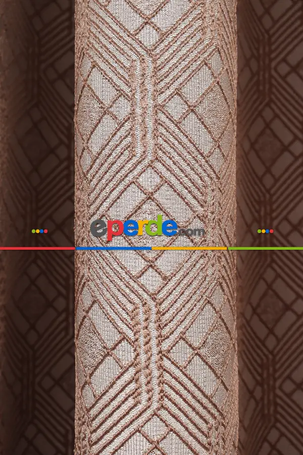 Yatak Odası Fon Perde - S Pile Dökümlü Jakar Dokuma Fon Perde