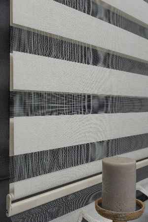 Yatak Odası - Yüksek Kaliteli Düz Bambu Krem Zebra Perde Krem