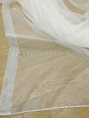 Dönergücü Düz Tül Perde - Ekru - Kurşunlu Tül