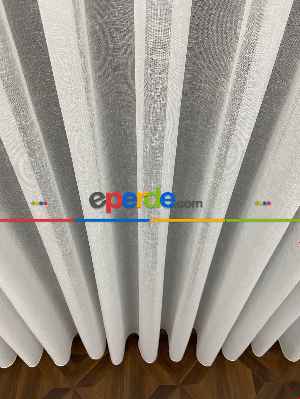 Salon - Natural Keten Tül Birinci Kalite İplikten Özel Üretilmiştir Ütü İstemez