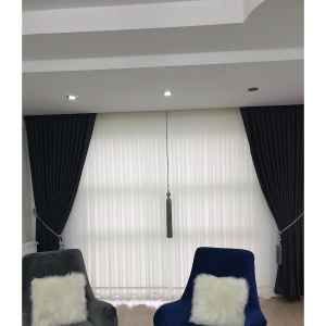 Salon - Taç Etek İşlemeli Tül -taç Düz Tül - Taç Sade Tül- Beyaz