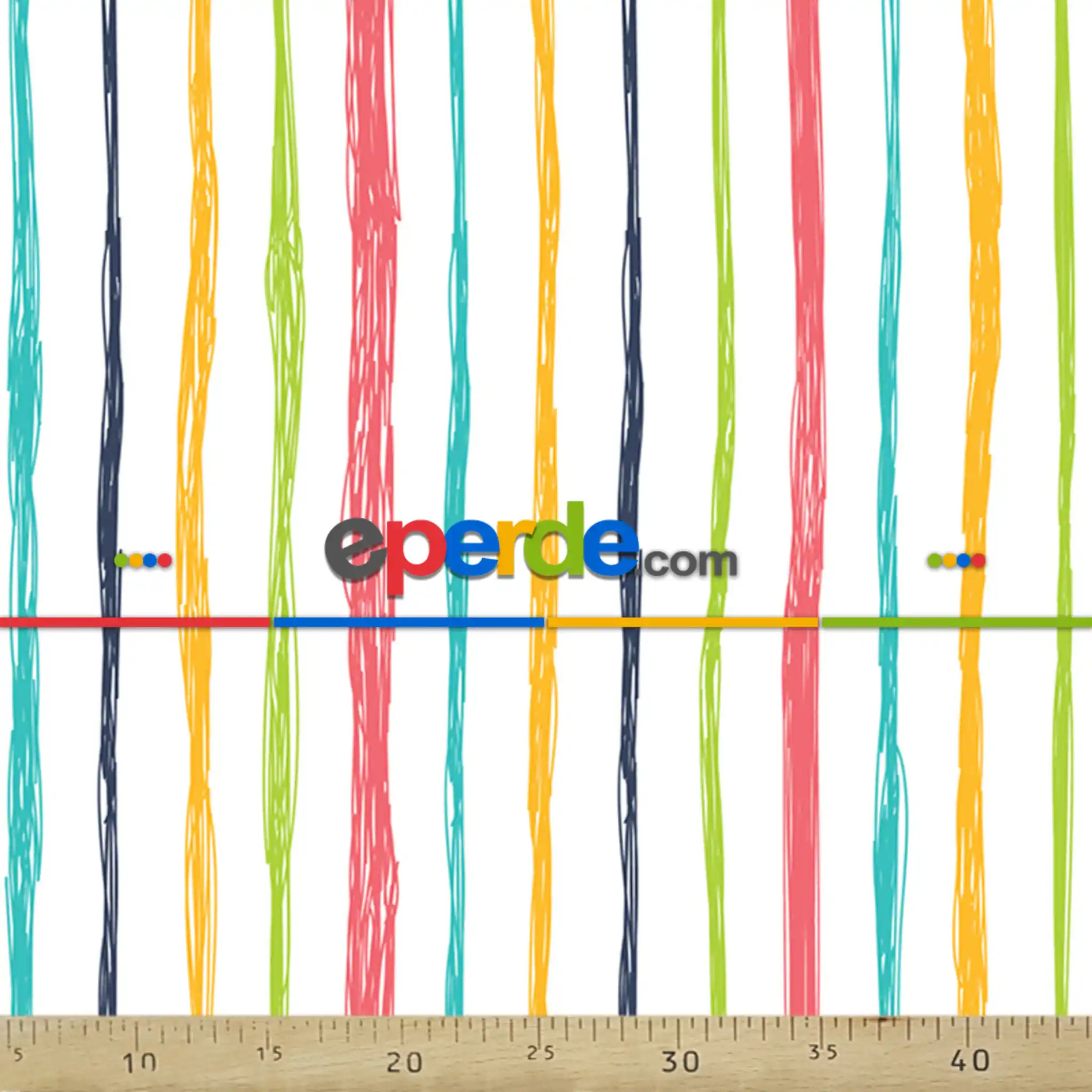 Suluboya Renkli Çizgi Desenli Fon Perde Evm752 Kumaşı Kalındır Duck Bezi Değildir- Lacivert-Beyaz-Turkuaz-Hardal Sarısı-Fıstık Yeşili 