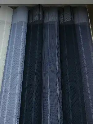 Salon - 1. Kalite Çizgili Tül Dikey Zebra Perde Ft33 Parlament - Ft30 Lila- Lacivert