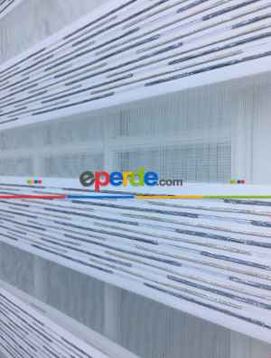 Mutfak Perdesi Zebra Perde Çizgili Seri- Gri-Füme-Antrasit