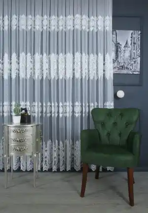 Atl Zeminli Salon Tül Perde
