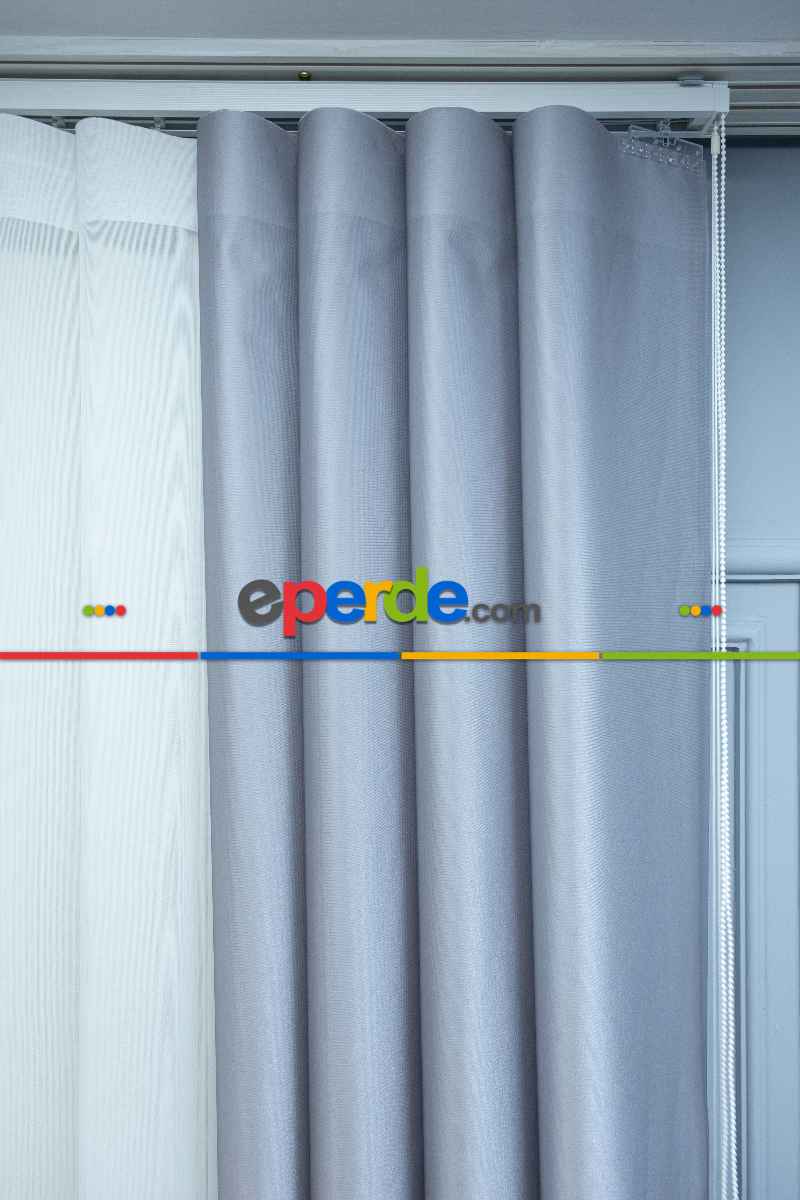 Yatak Odası - Lens Akıllı Dikey Tül Perde Koza-31- Çok Renkli 2