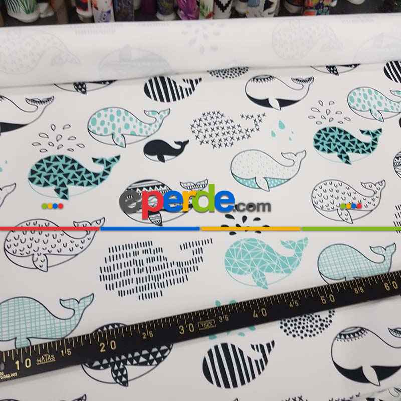 Çocuk Odası Fon Perde Evm430 _c - Kumaşı Kalındır Duck Bezi Değildir.- Siyah-Mavi-Beyaz-Çok Renkli