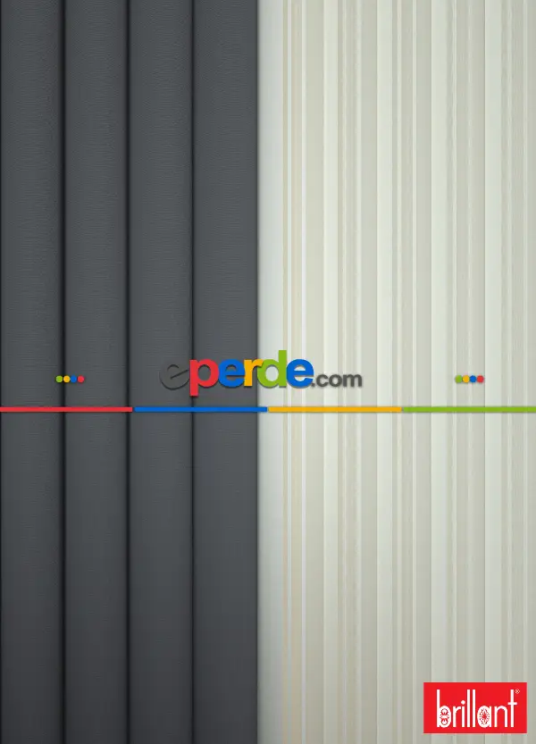 Brillant Akıllı Tül Perde Füme Renkli Tül Dikey Zebra Perde Düz 1. Kalite