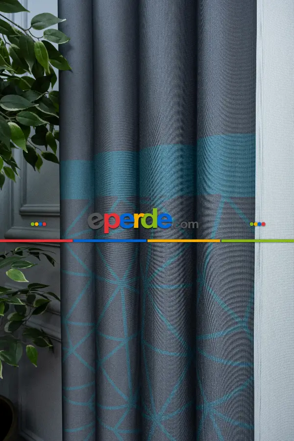 Lens Akıllı Dikey Tül Perde Koza-35- Çok Renkli 2