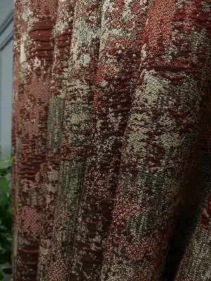 Kremit Jakar Fon Perde (180)- Kiremit Rengi