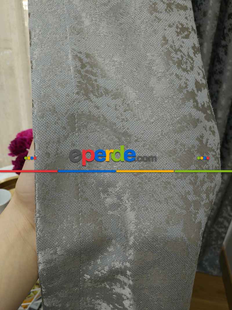 Gri Duz Jakar Fon Perde (150)- Gri-füme-antrasit