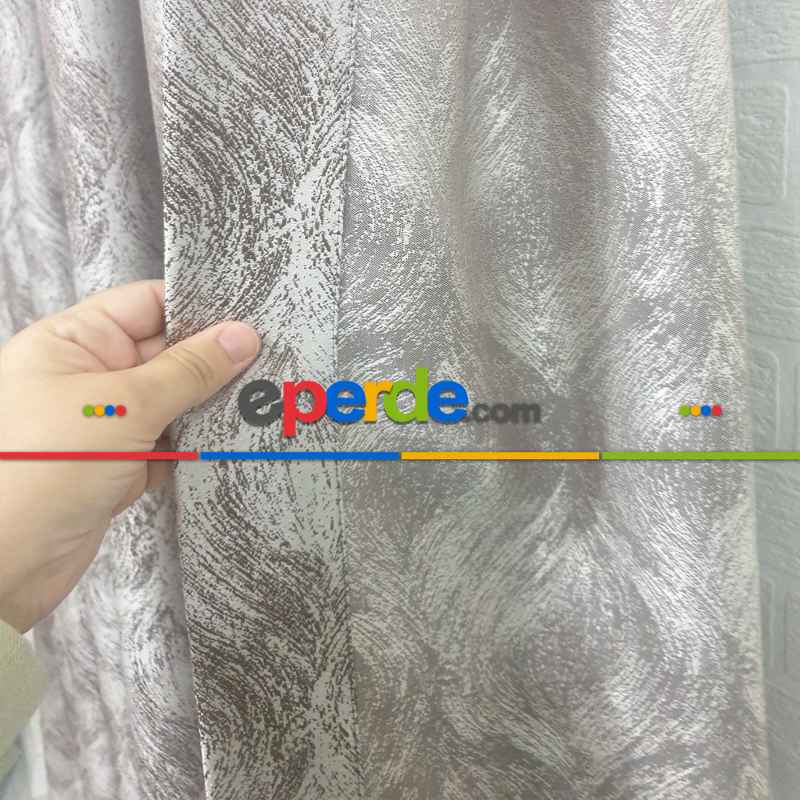 Geniş Enli Jakarlı Dokuma Salon Yatak Odası Lüks Perde