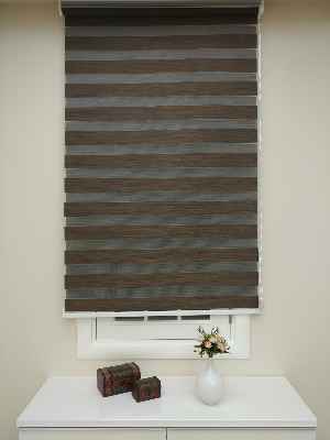 #üreticifirma %40 İndirimli Lüx Bambu Zebra Perde Ahşap Görünümlü -acı Kahve- Acı Kahve