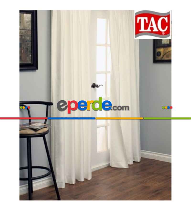 Oturma Odası - Güneşlik Perde - Taç Güneşlik - Krem