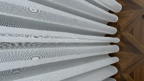 Çizgili Düz Tül Perde Ütü İstemez- Ekru - Kurşunlu Tül