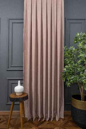 Düzrenk Kadifemsi Fon Perde Geniş En 285 Cm 120cm X 265cm 