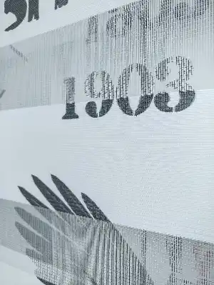 Genç Odası - Zebra Perde- Dijital Taraftar Baskılı Beşiktaş Zebra Perde- Siyah-beyaz