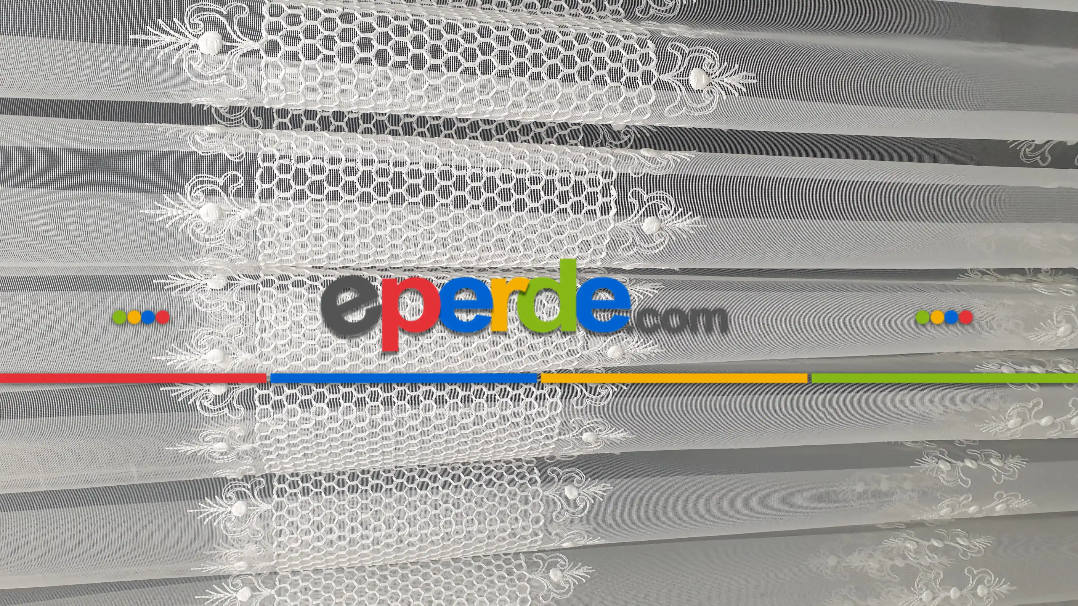 Yatak Odası - Bambu Petek İşleme Ütü İstemez Kırışmaz Tül