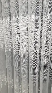 Yatak Odası - Bambu Petek İşleme Ütü İstemez Kırışmaz Tül