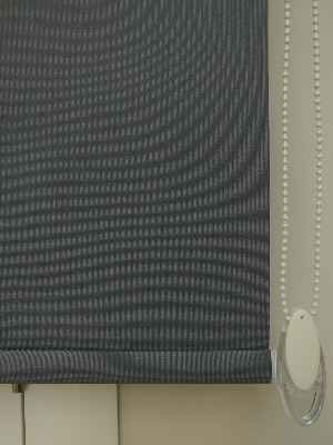 Salon Stor Perde - Keten Koyu Gri Mat Stor- Gri Koyu
