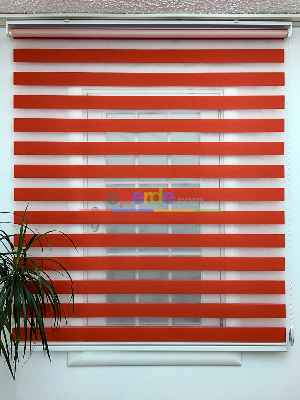 Kırmızı Düz Eco Seri Zebra Perde- Kırmızı