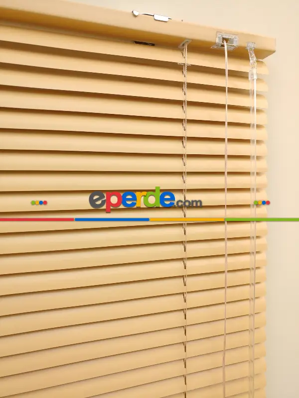 Koyu Bej- Alüminyum Jaluzi Perde - 25mm Kalınlığında- Bej