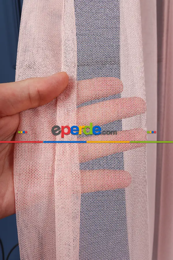 Ofelya Pudra - Düz Tül Perde