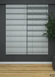 Gri- Alüminyum Jaluzi Perde - 25mm Kalınlığında