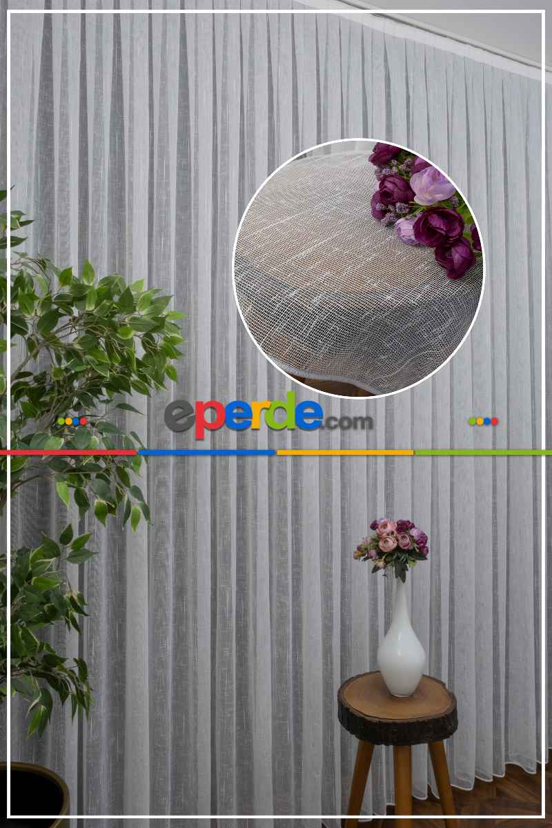 Genç Odası - Natural Keten Tül 1.kalite Ütü İstemez